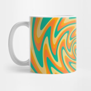 Retro Wavy 70s Abstract art Mug